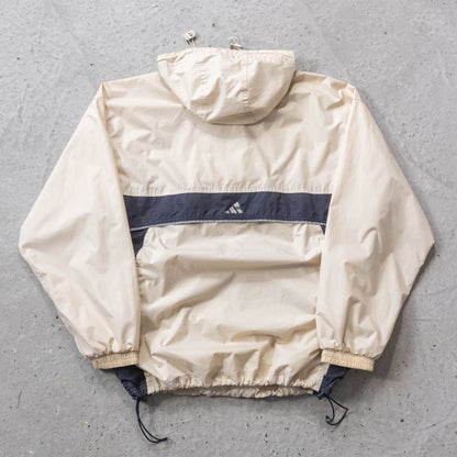 Adidas 1/4 Zip Anorak Windbreaker Jacket - 90s (M)