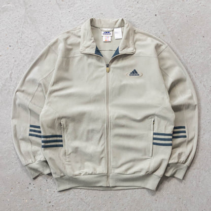 Adidas 3-Stripe Velour Track Jacket - 90s (S)