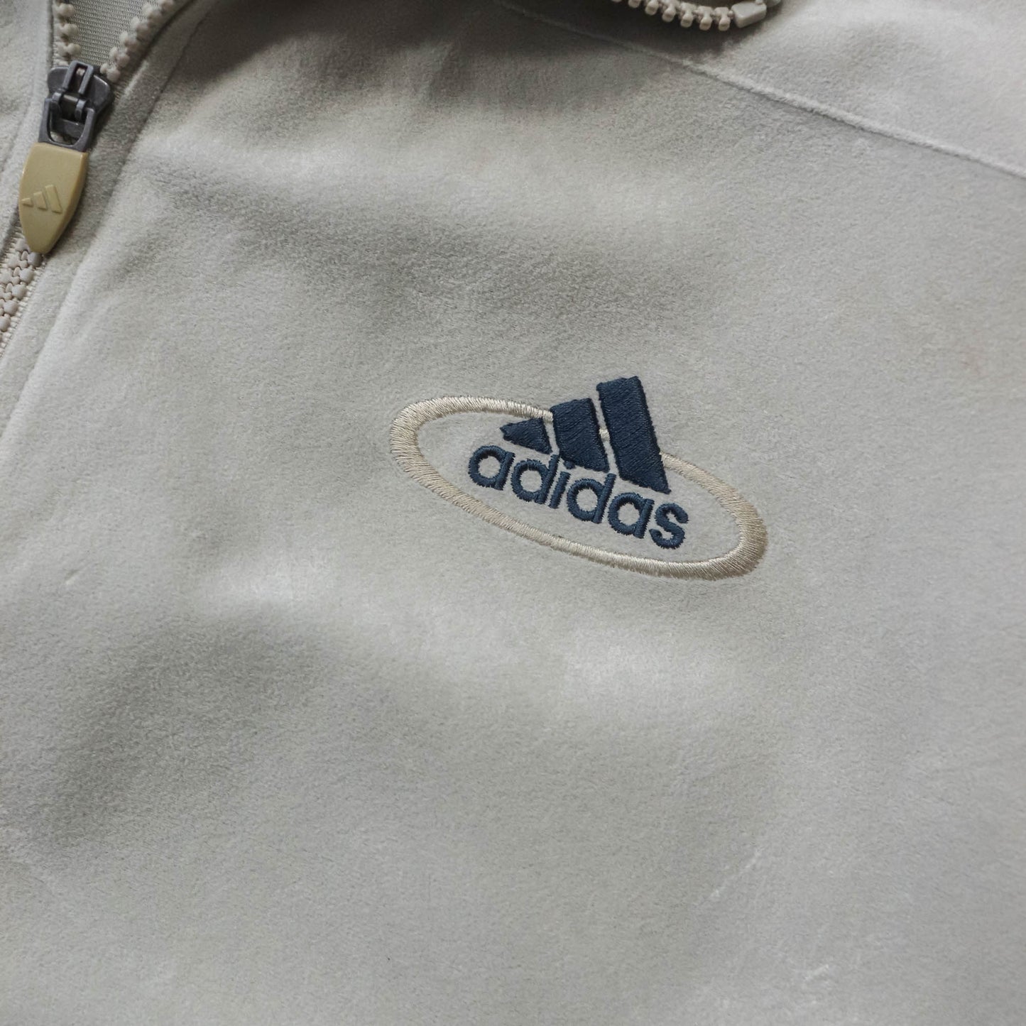 Adidas 3-Stripe Velour Track Jacket - 90s (S)