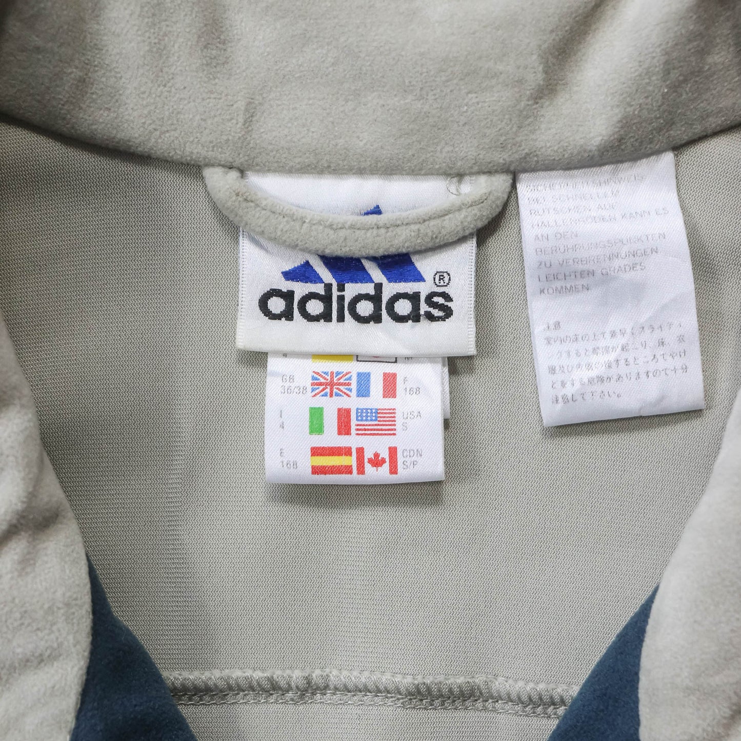 Adidas 3-Stripe Velour Track Jacket - 90s (S)