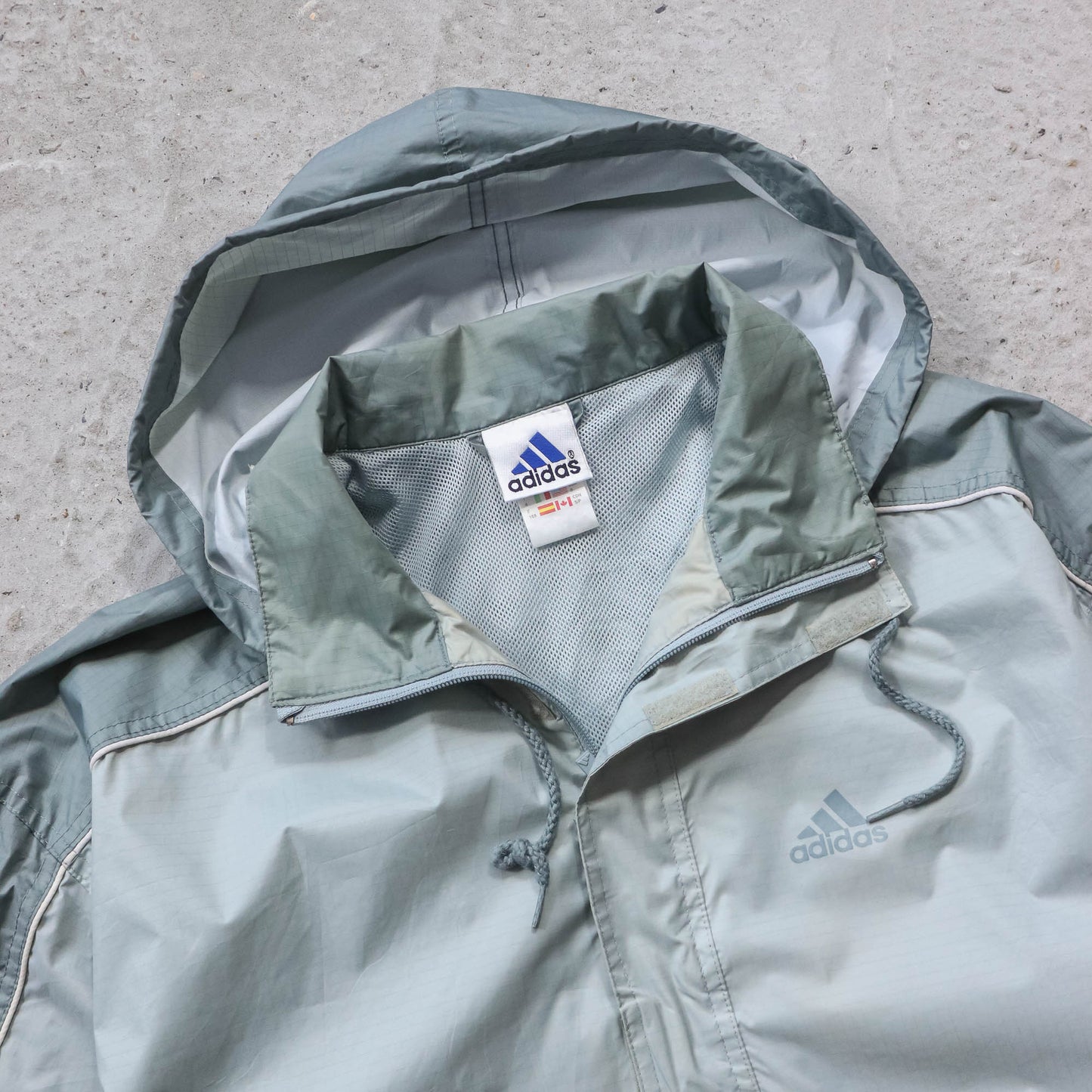 Adidas Two-Tone 1/4 Zip Windbreaker Jacket - 90s (M)
