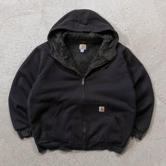 Carhartt Sherpa Lined Zip-Up Hoodie - 2000s (XL)