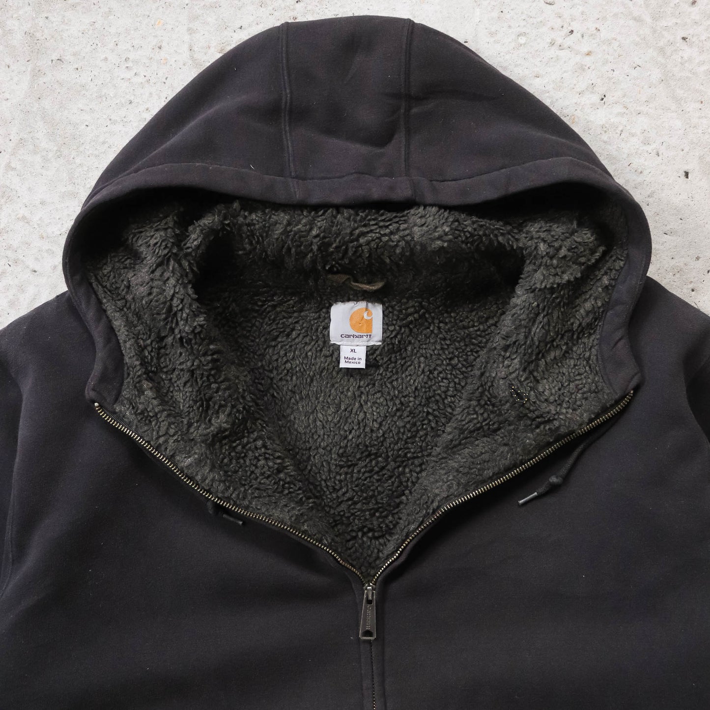 Carhartt Sherpa Lined Zip-Up Hoodie - 2000s (XL)