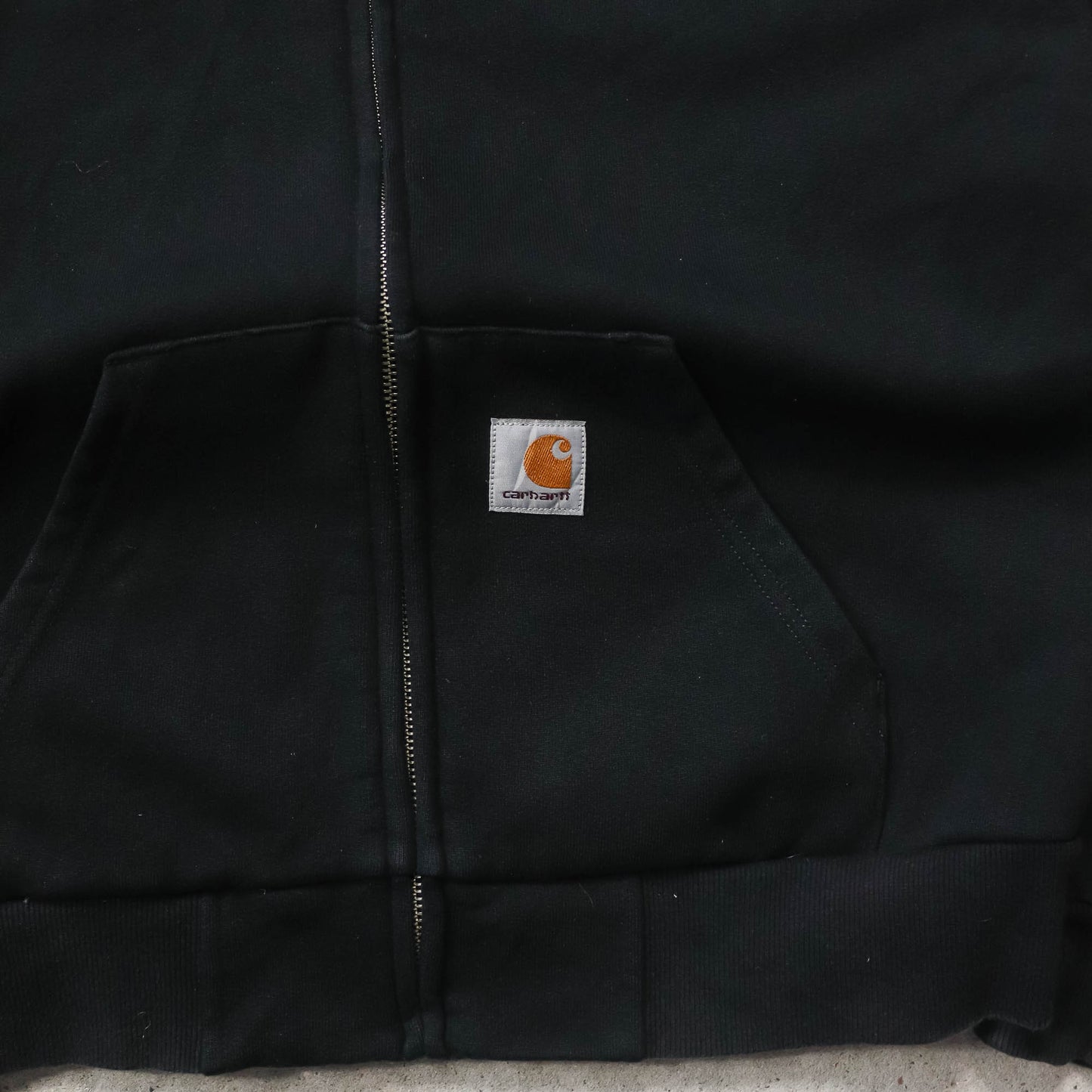 Carhartt Logo Patch Zip-Up Hoodie - 2000s (S)