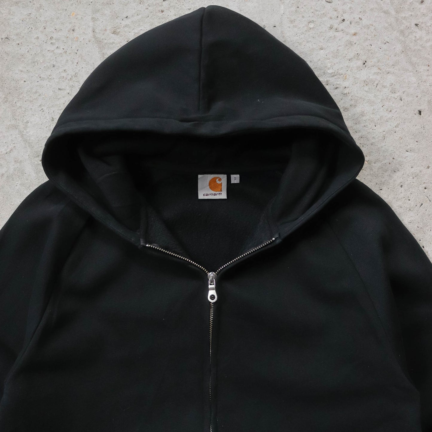 Carhartt Logo Patch Zip-Up Hoodie - 2000s (S)