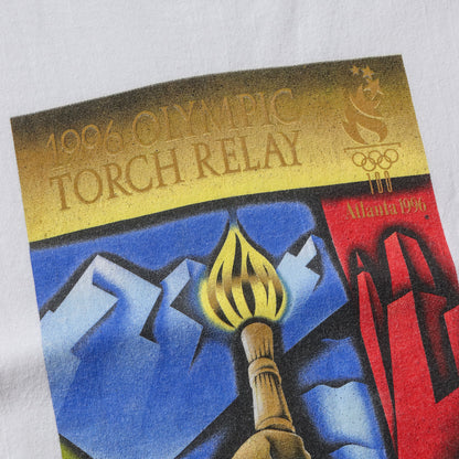 Vintage 1996 Atlanta Olympics Torch Relay Tee - M