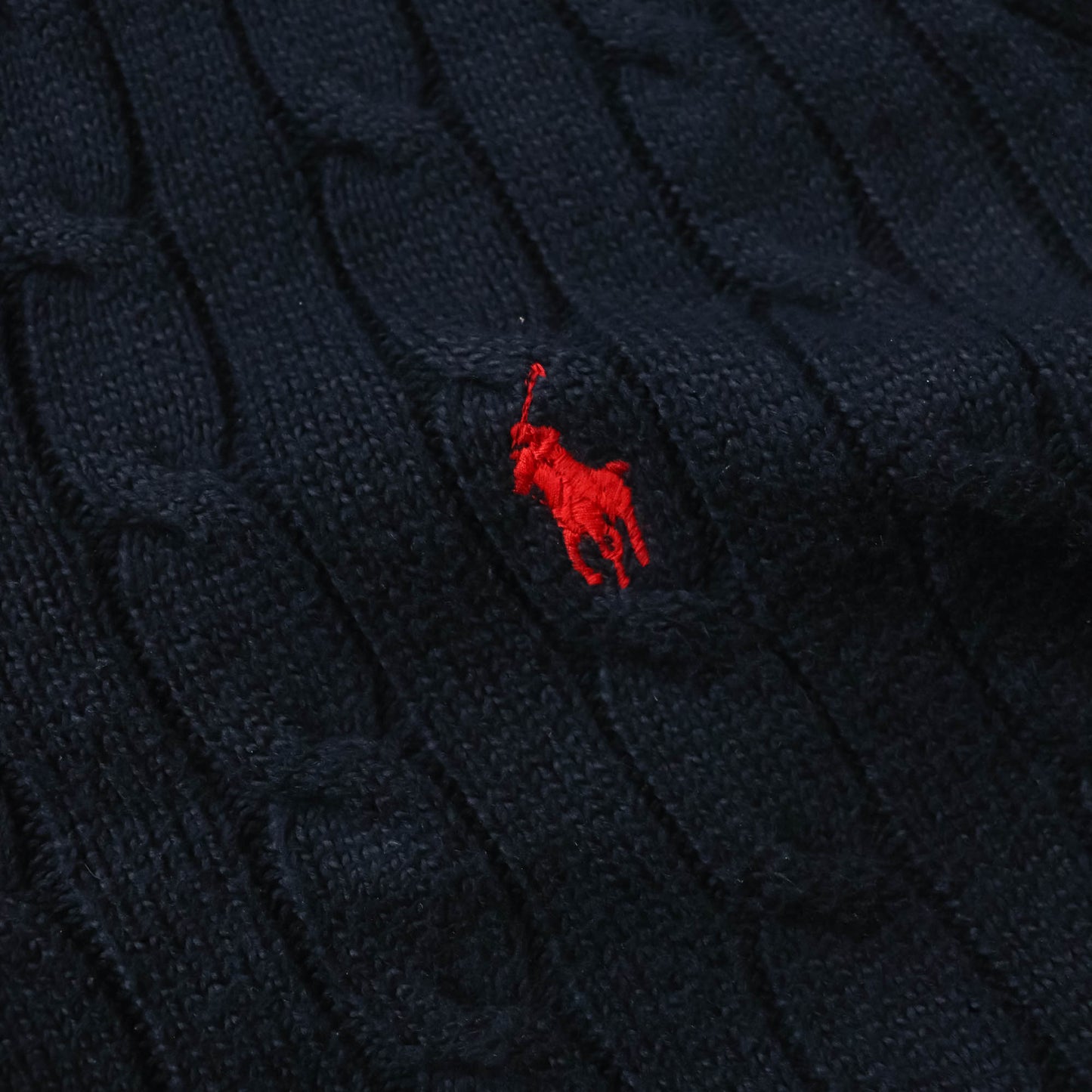 Polo Ralph Lauren Cable Knit Zip-Up Sweater - 2000s (L)