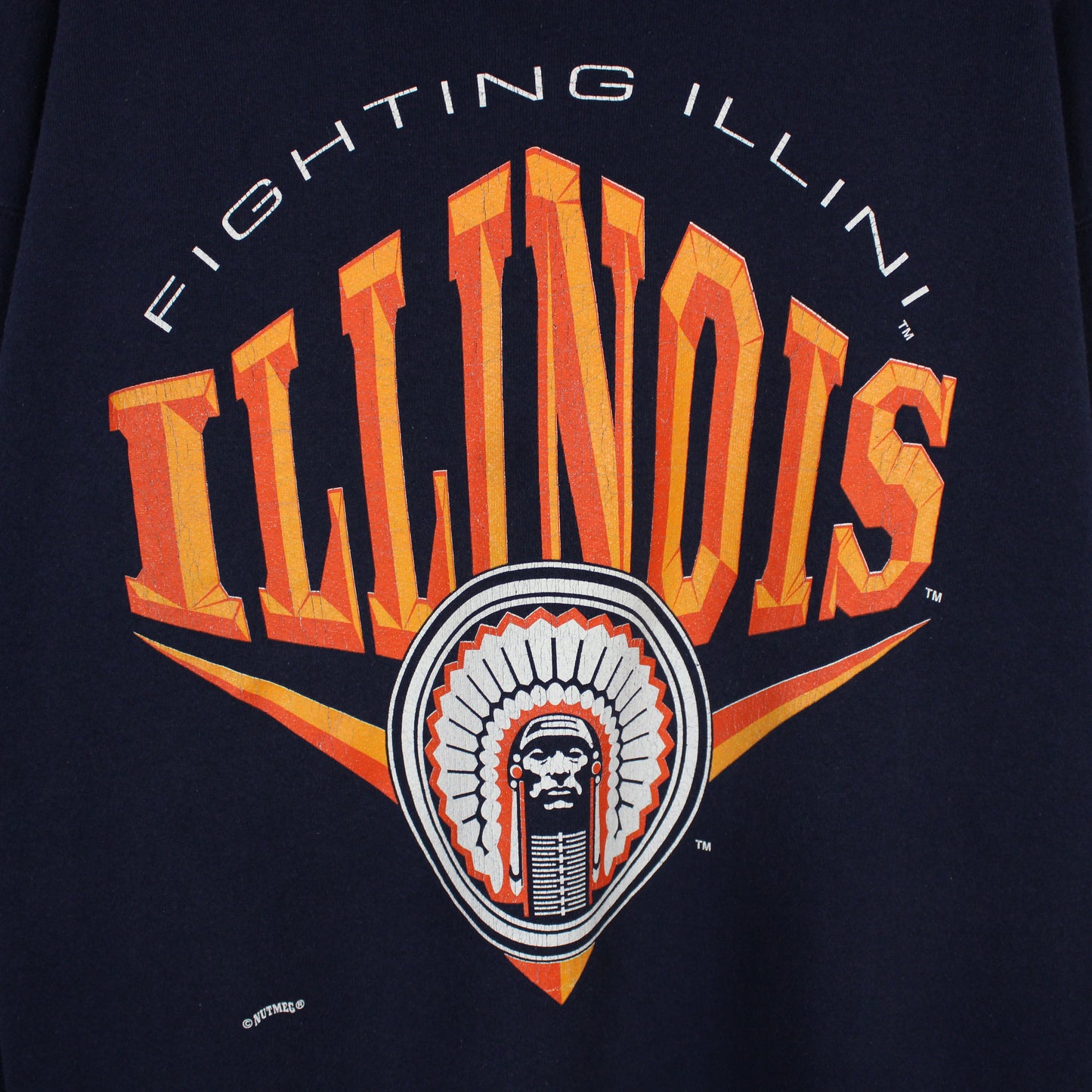 Vintage 1994 Illinois Fighting Illini NCAA Sweatshirt - XL