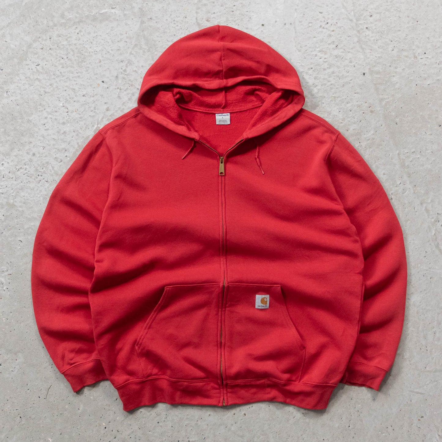 Carhartt Logo Patch Zip-Up Hoodie - 2000s (L)