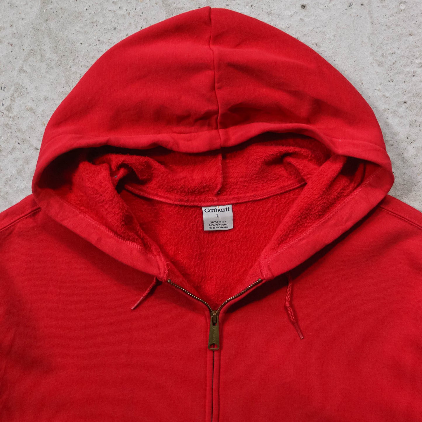 Carhartt Logo Patch Zip-Up Hoodie - 2000s (L)