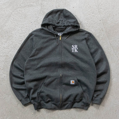 Carhartt Logo Patch Zip-Up Hoodie - 2000s (L)