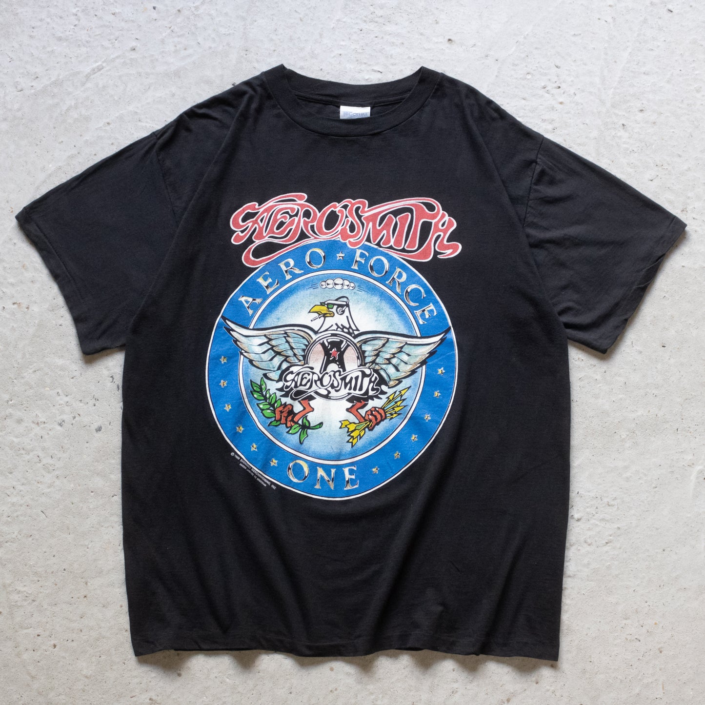 Vintage 1990 Aerosmith Aero Force One Tour Tee - XL