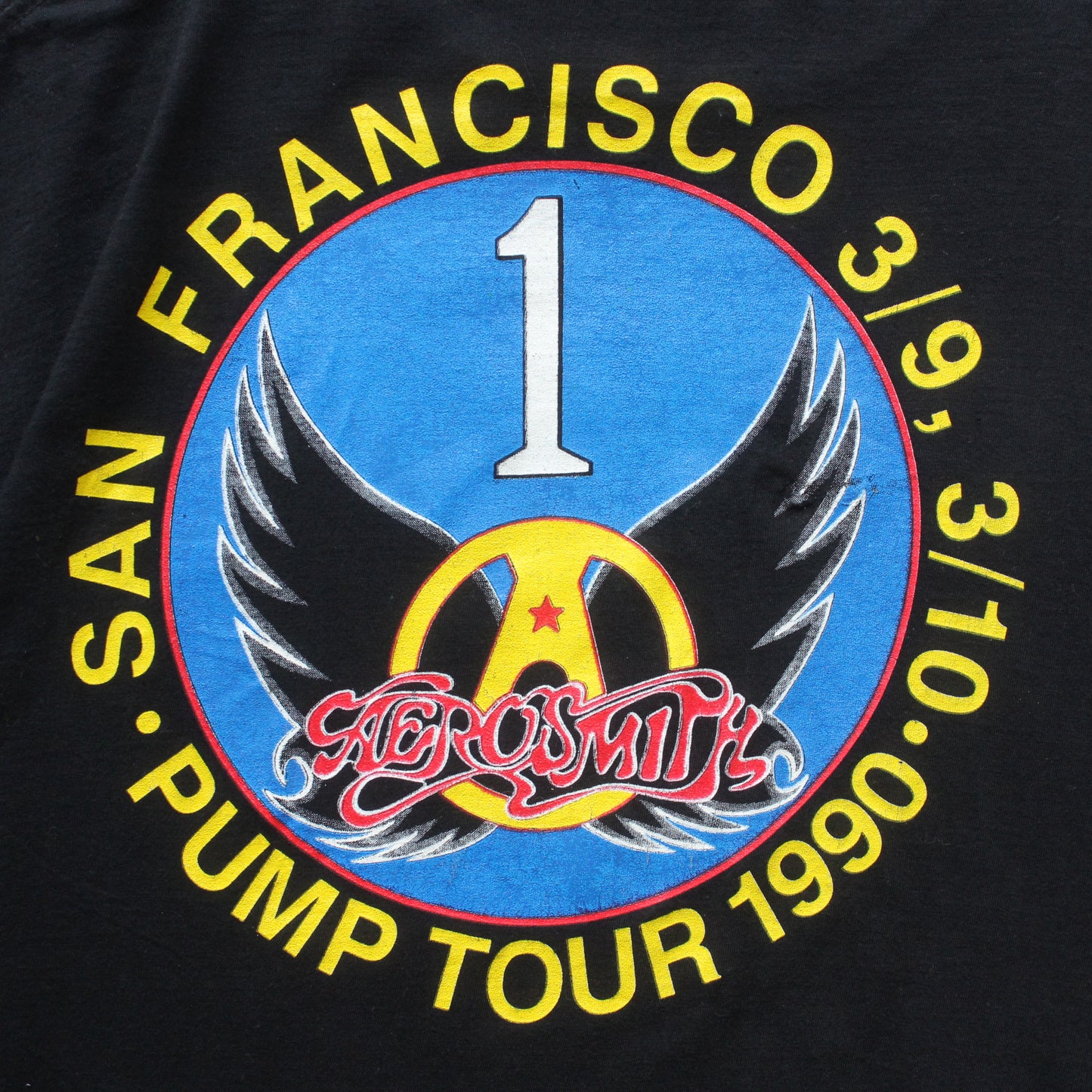 Vintage 1990 Aerosmith Aero Force One Tour Tee - XL