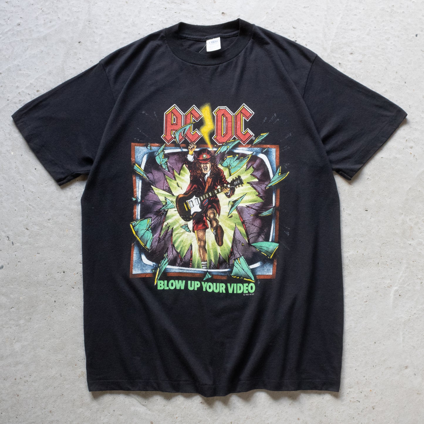 Vintage 1988 AC/DC Blow Up Your Video Tour Tee - XL