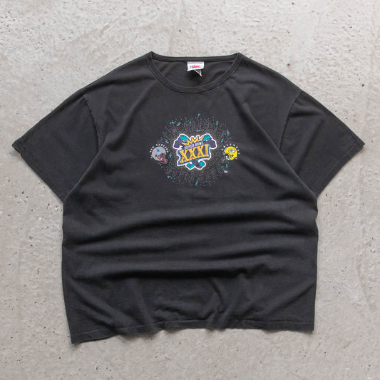 Super Bowl XXXI Patriots vs Packers NFL Tee - 1996 (XL)