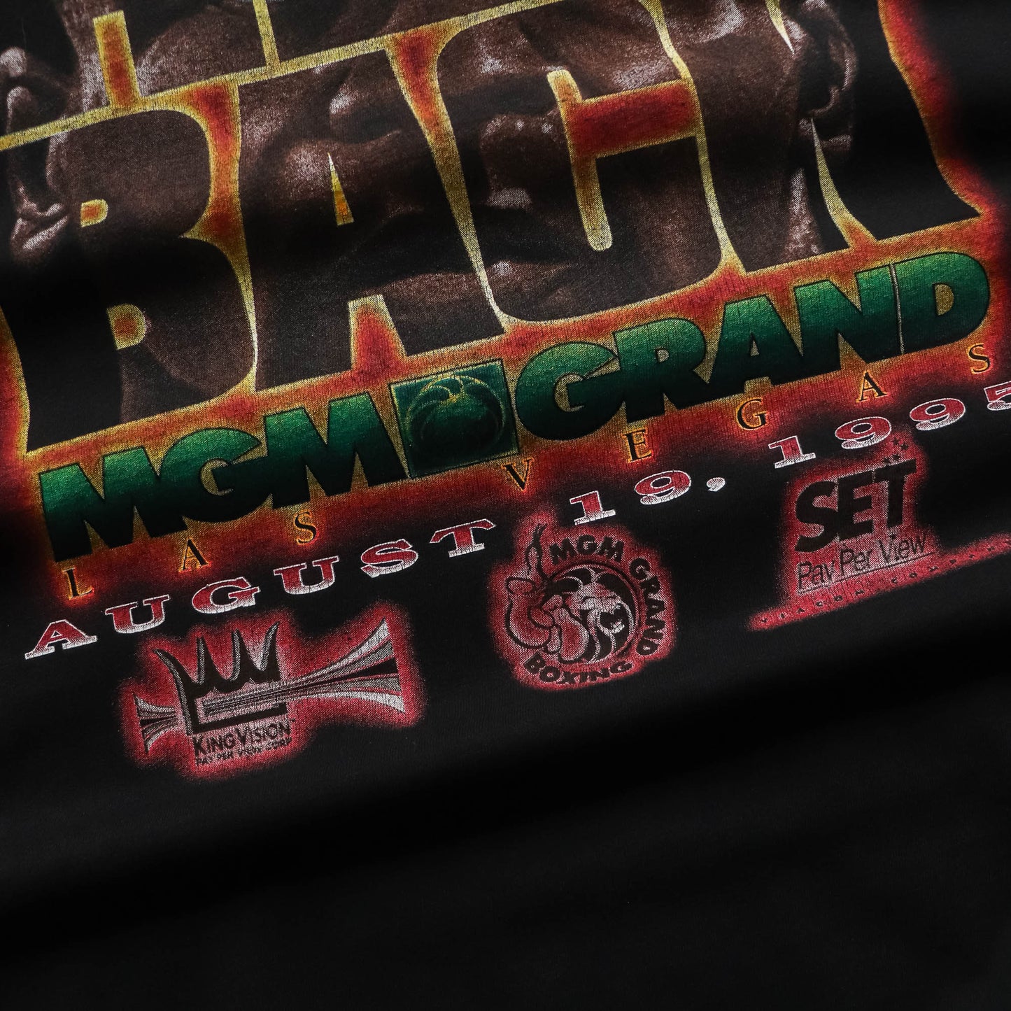 Mike Tyson 'He's Back' MGM Grand Boxing Tee - 1995 (L)