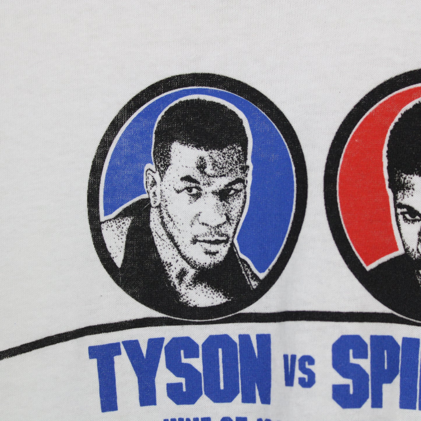 Vintage 1988 Tyson vs Spinks Boxing Tee - L