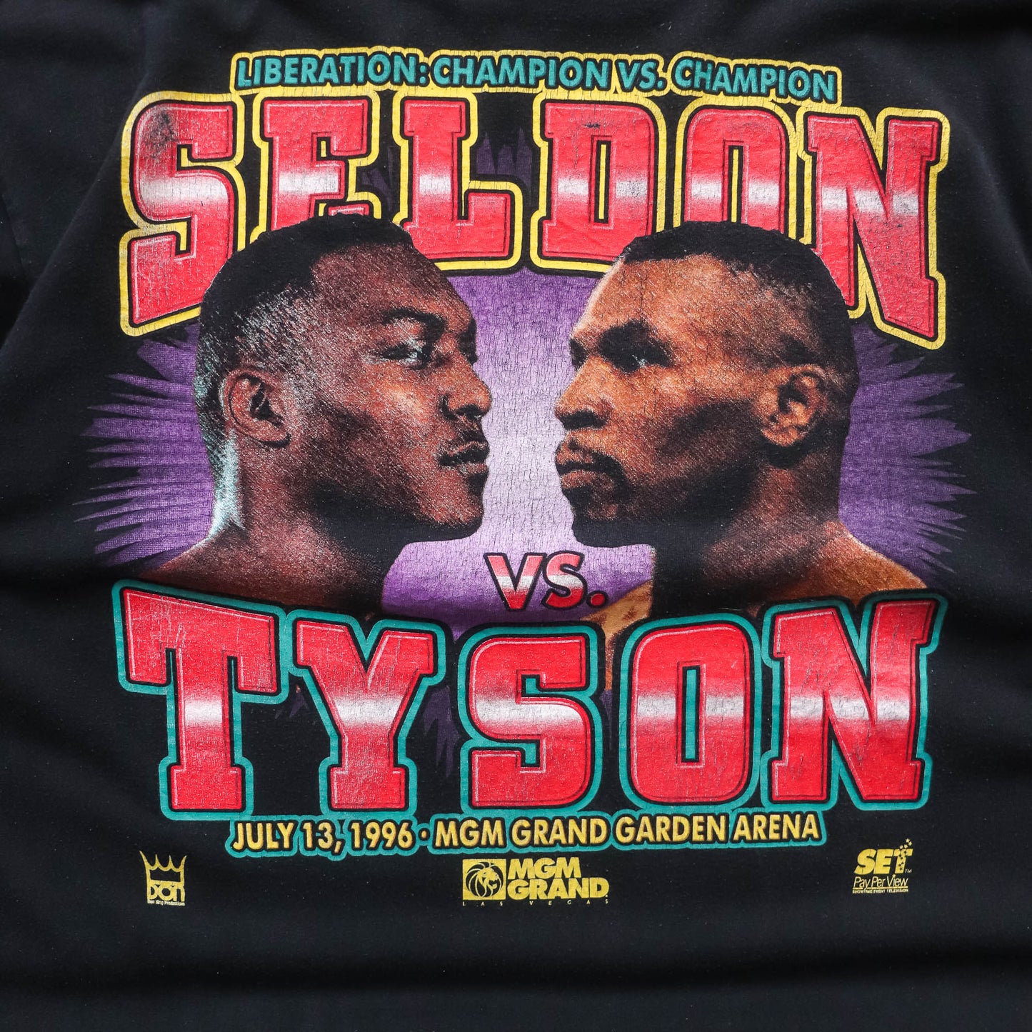 Mike Tyson vs Bruce Seldon MGM Grand Boxing Tee - 1996 (XL)