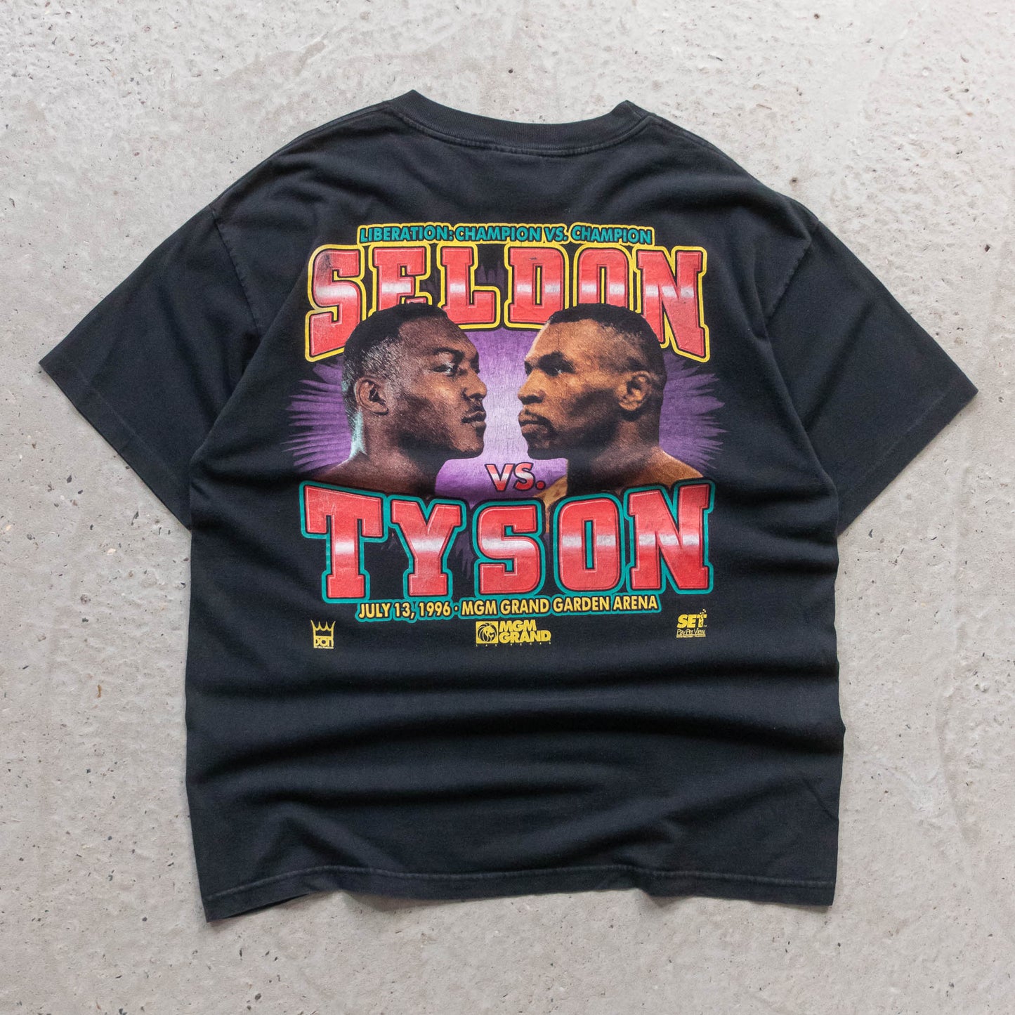 Mike Tyson vs Bruce Seldon MGM Grand Boxing Tee - 1996 (XL)