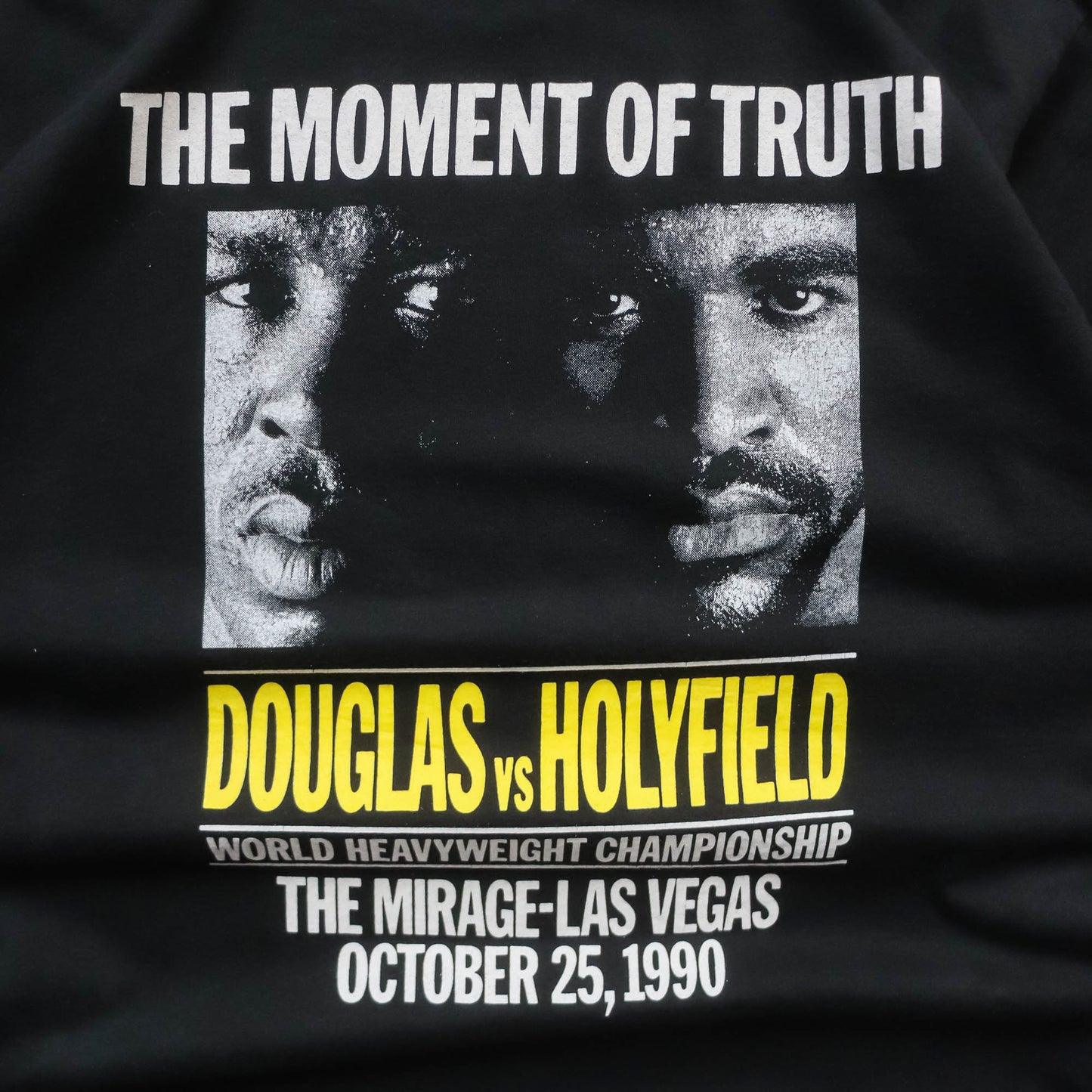 Evander Holyfield vs Buster Douglas Mirage Boxing Tee - 1990 (XL)