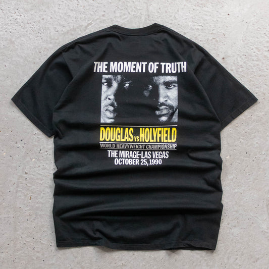 Evander Holyfield vs Buster Douglas Mirage Boxing Tee - 1990 (XL)