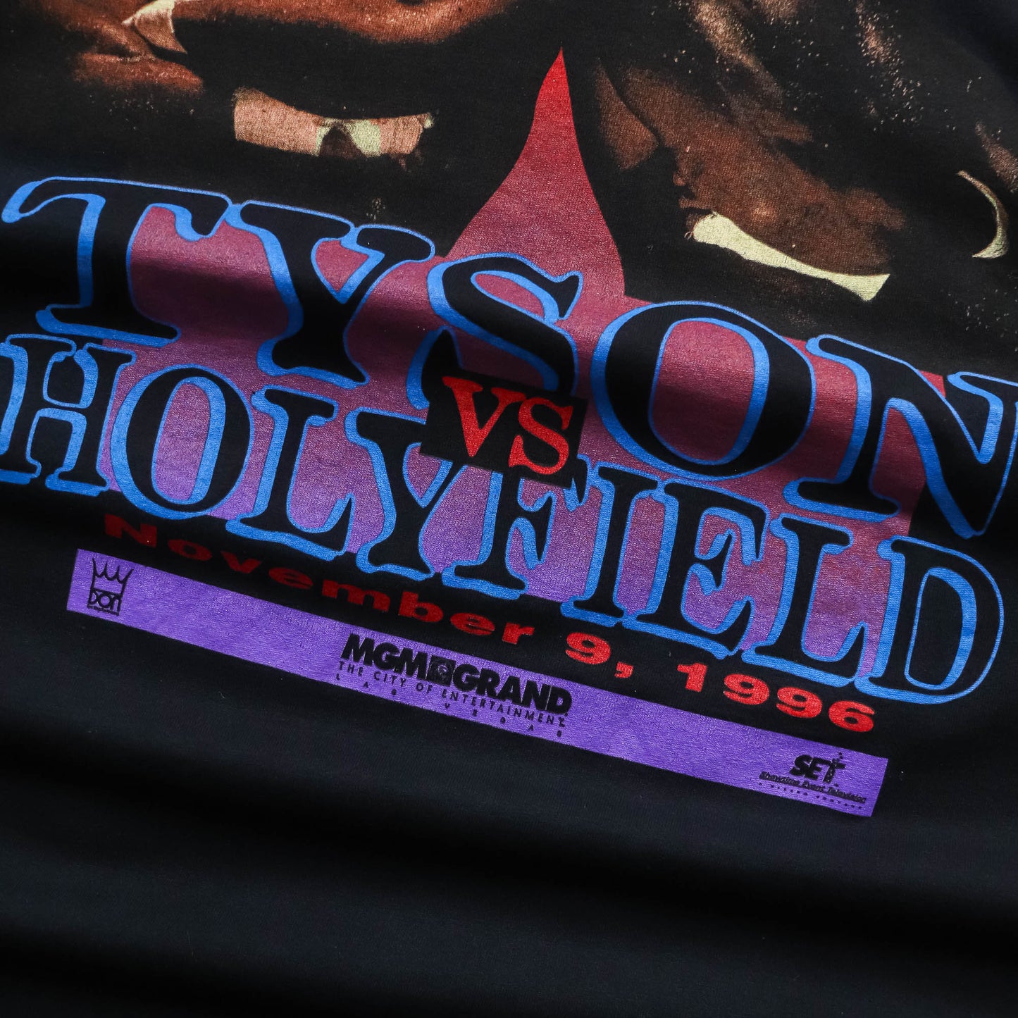 Mike Tyson vs Evander Holyfield MGM Grand Boxing Tee - 1996 (XL)