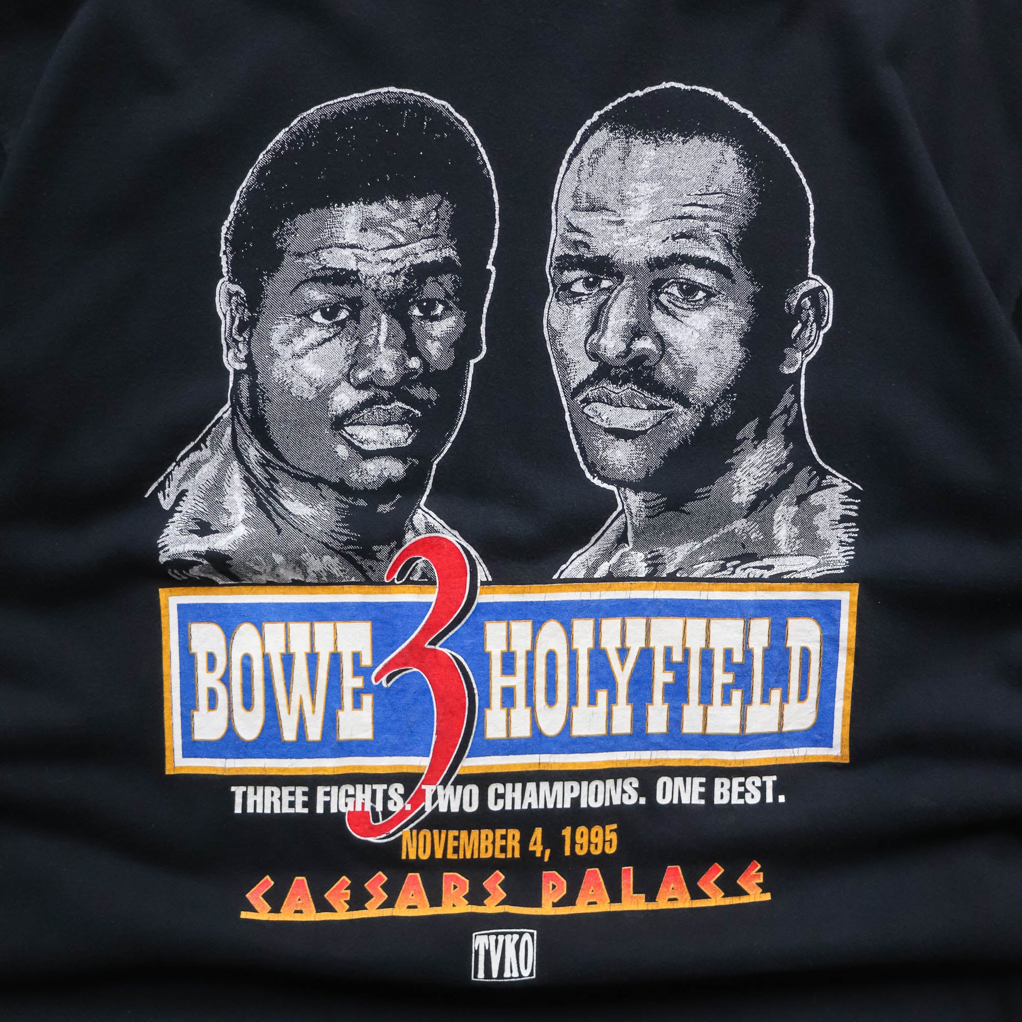Evander Holyfield vs Riddick Bowe III Boxing Tee - 1995 (L) – AL