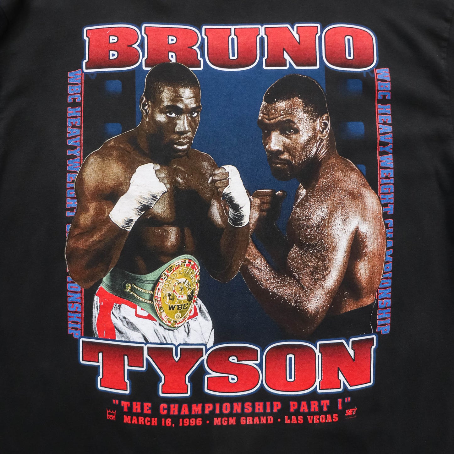 Mike Tyson vs Frank Bruno MGM Grand Boxing Tee - 1996 (XL)