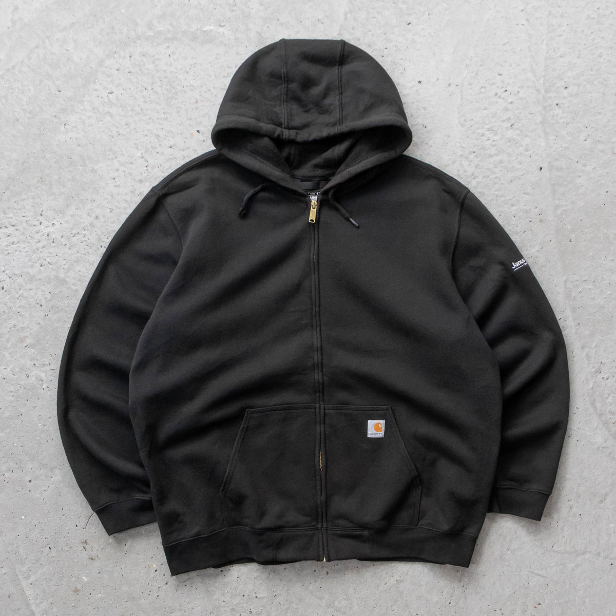 Carhartt Logo Patch Zip-Up Hoodie – 2000s (XXL)