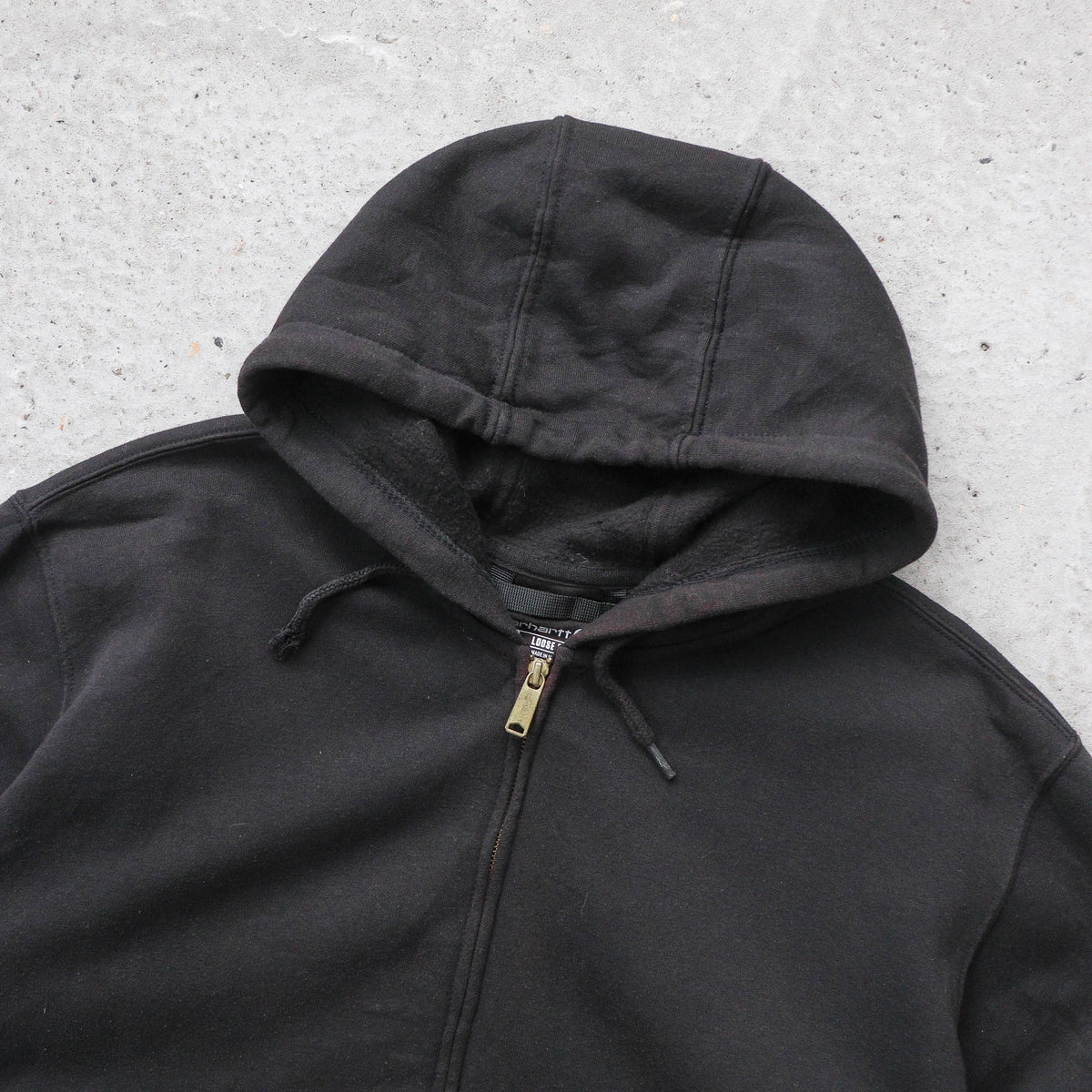 Carhartt Logo Patch Zip-Up Hoodie – 2000s (XXL)