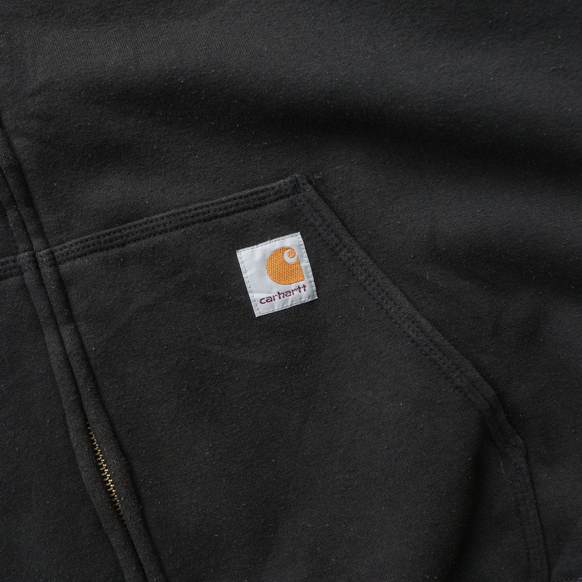 Carhartt Logo Patch Zip-Up Hoodie – 2000s (XXL)