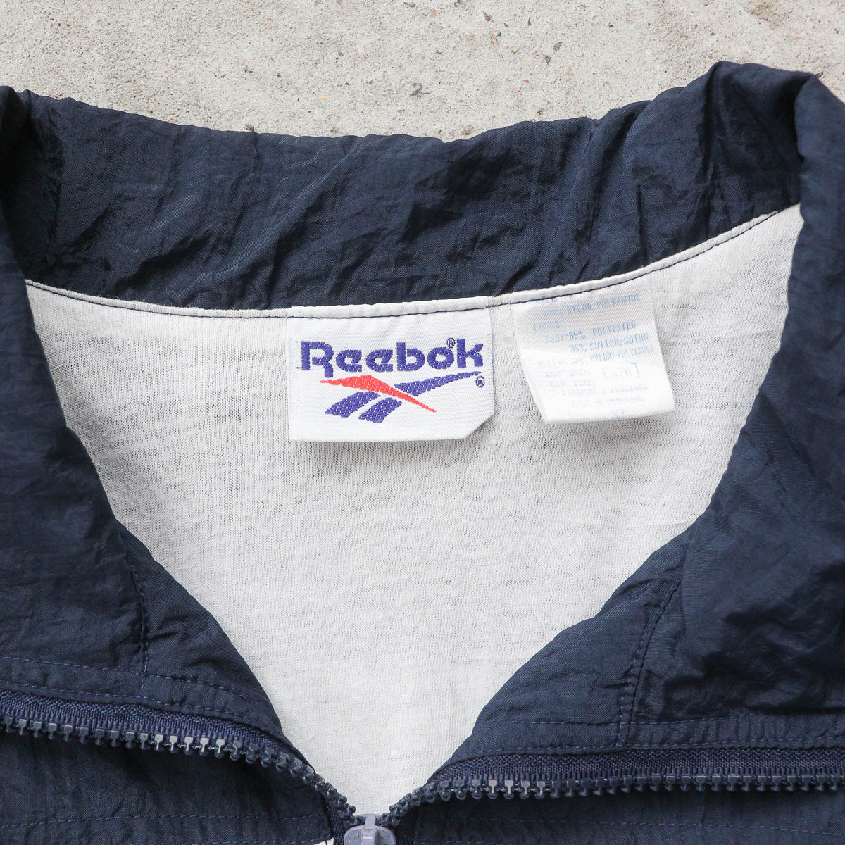 Reebok Big Logo Windbreaker Jacket - 90s (XL)