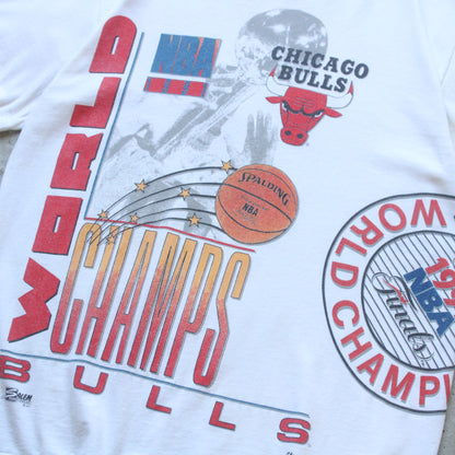 Vintage 1991 Chicago Bulls NBA Champions Tee - L