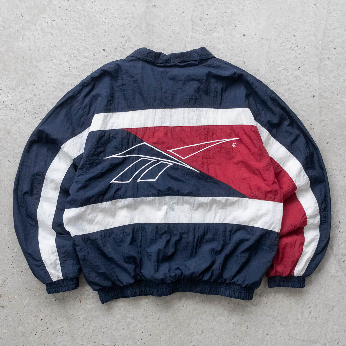 Reebok Big Logo Windbreaker Jacket - 90s (XL)