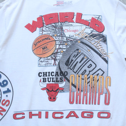 Vintage 1991 Chicago Bulls NBA Champions Tee - L