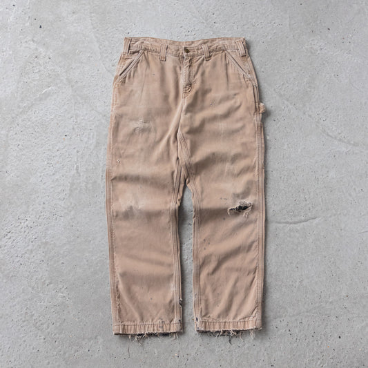 Vintage Carhartt Flannel Lined Carpenter Pants - 34x30