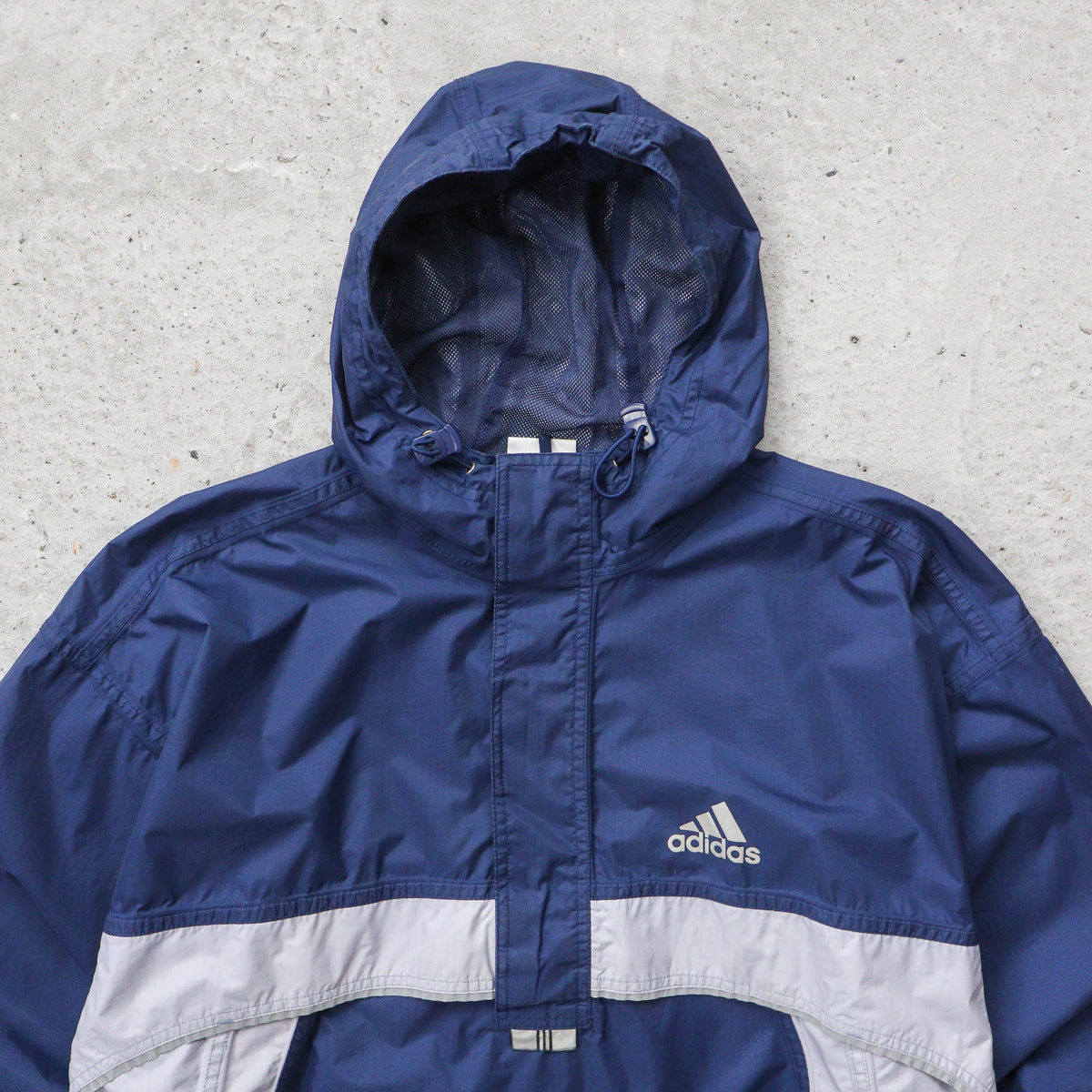 Adidas Two-Tone 1/4 Zip Anorak Jacket – 2000s (L)
