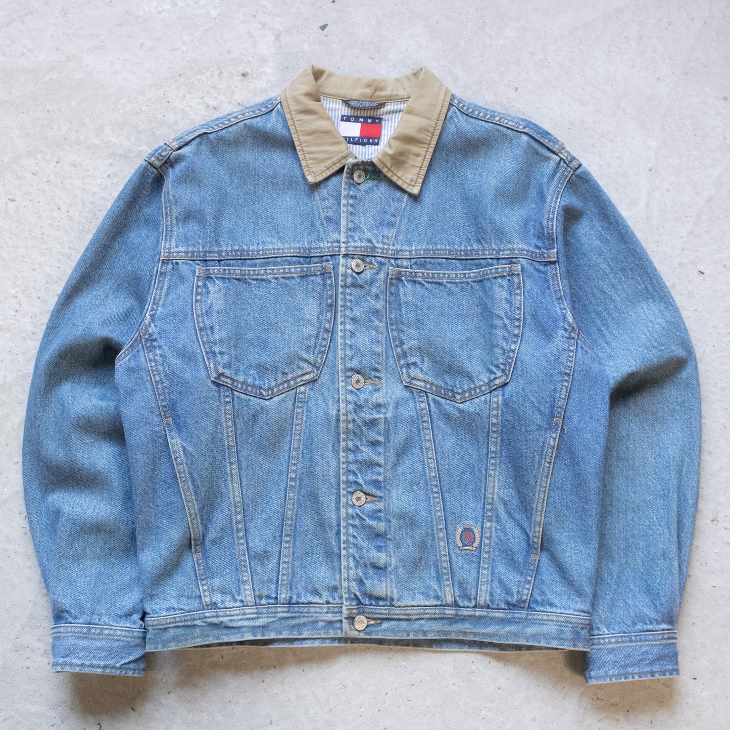 Vintage 90s Tommy Hilfiger Denim Jacket - L