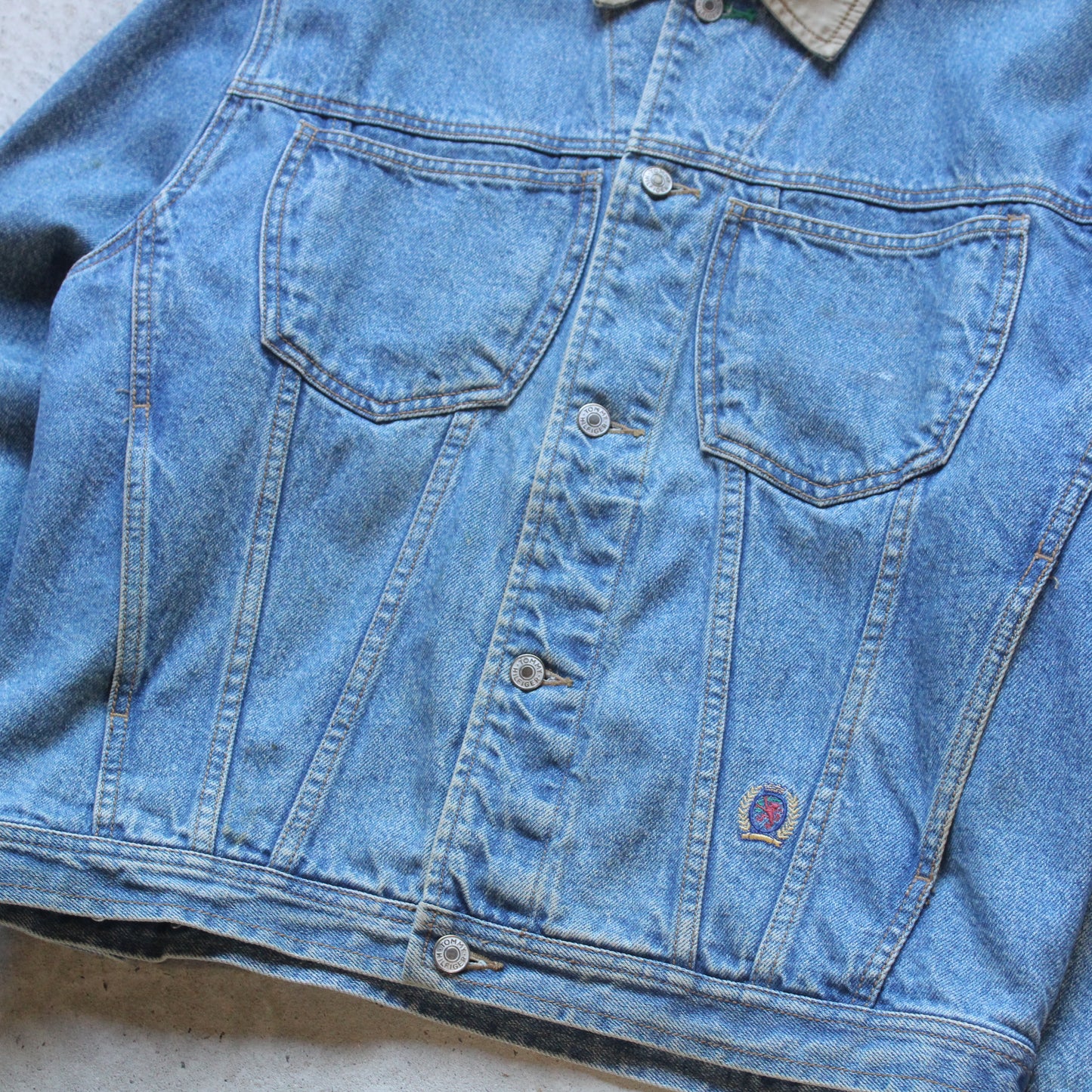 Vintage 90s Tommy Hilfiger Denim Jacket - L