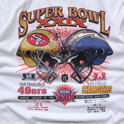 Super Bowl XXIX 49ers vs Chargers NFL Tee - 1995 (L)