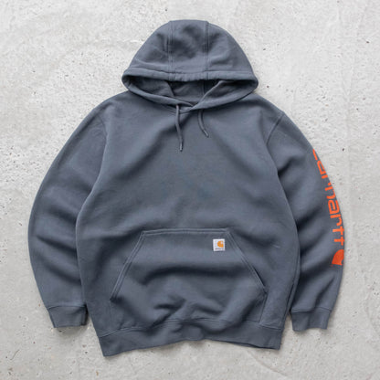 Carhartt Logo Patch Spellout Hoodie - 2000s (L)