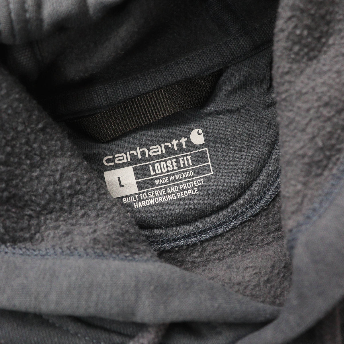 Carhartt Logo Patch Spellout Hoodie - 2000s (L)