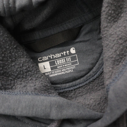 Carhartt Logo Patch Spellout Hoodie - 2000s (L)