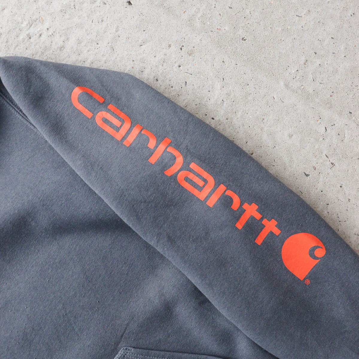 Carhartt Logo Patch Spellout Hoodie - 2000s (L)