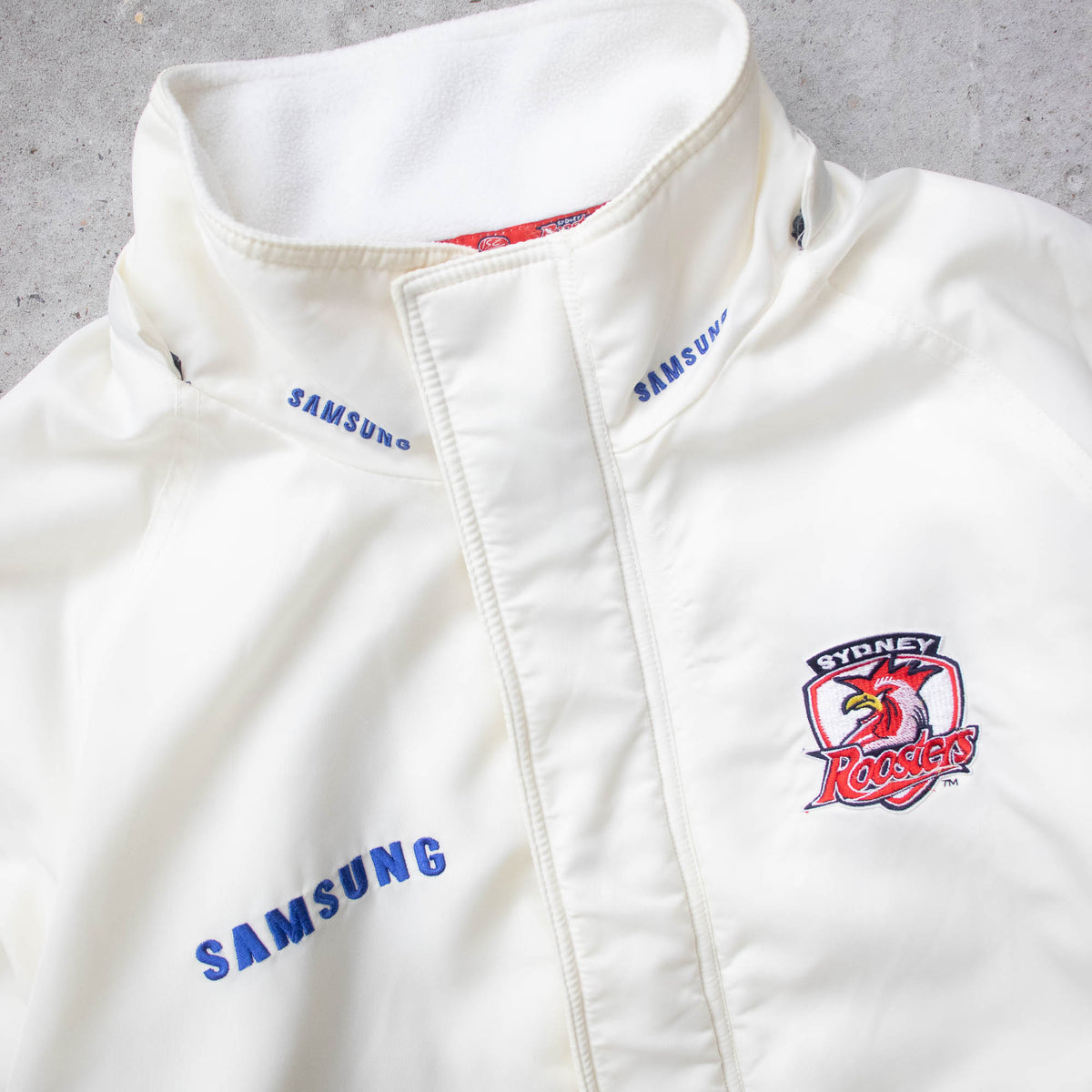 Sydney Roosters Fleece Lined NRL Bench Jacket – 2004 (L)