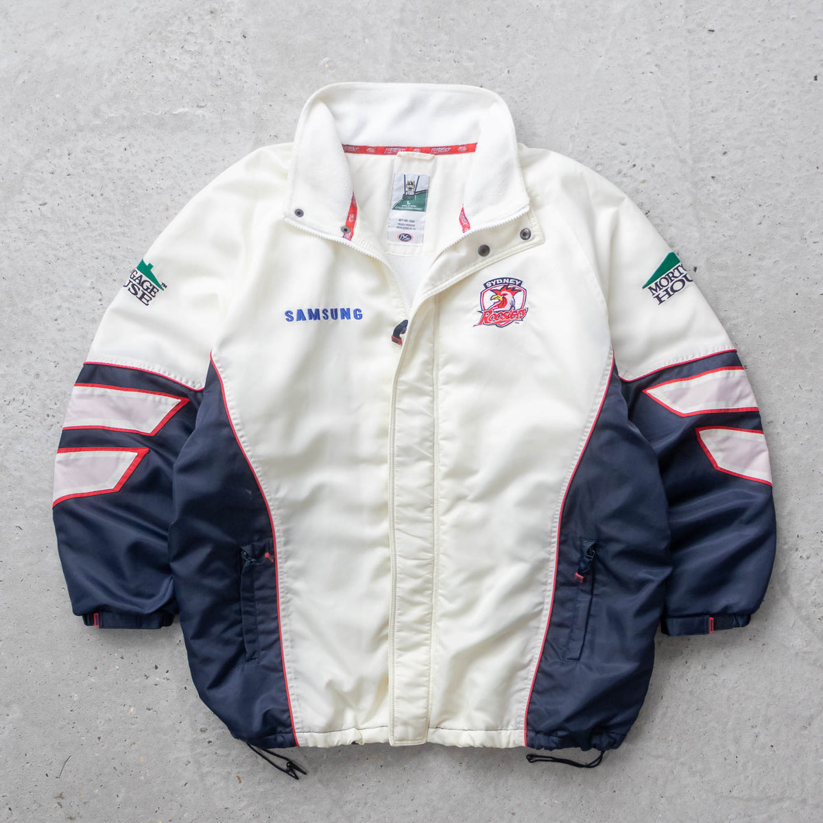 Sydney Roosters Fleece Lined NRL Bench Jacket – 2004 (L)