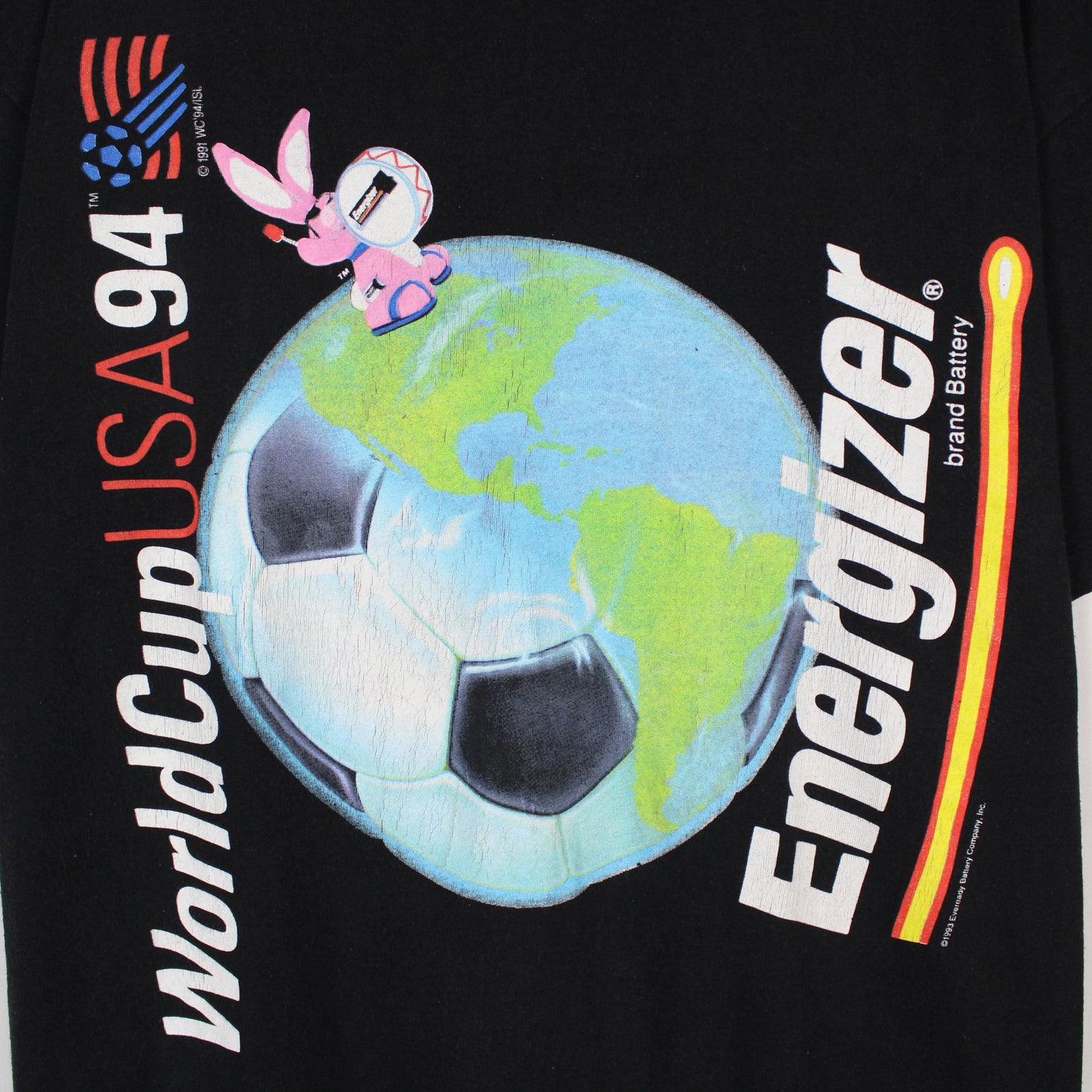 Vintage 1994 FIFA World Cup USA Energizer Tee - L