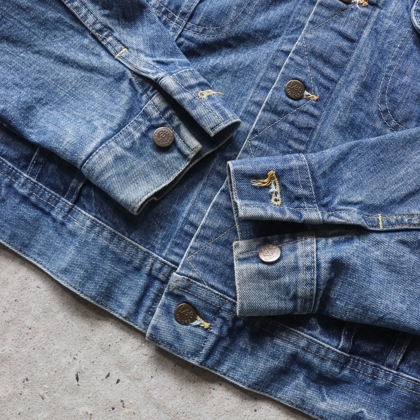 Lee Riders 101-J Denim Trucker Jacket - 70s (L)
