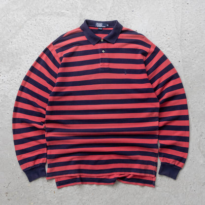 Polo Ralph Lauren Striped Rugby Shirt – 90s (XL)