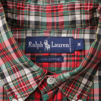 Polo Ralph Lauren Crest Plaid Button Up Shirt – 90s (M)